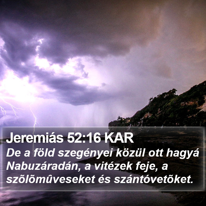 Jeremiás 52:16 KAR Bible Study