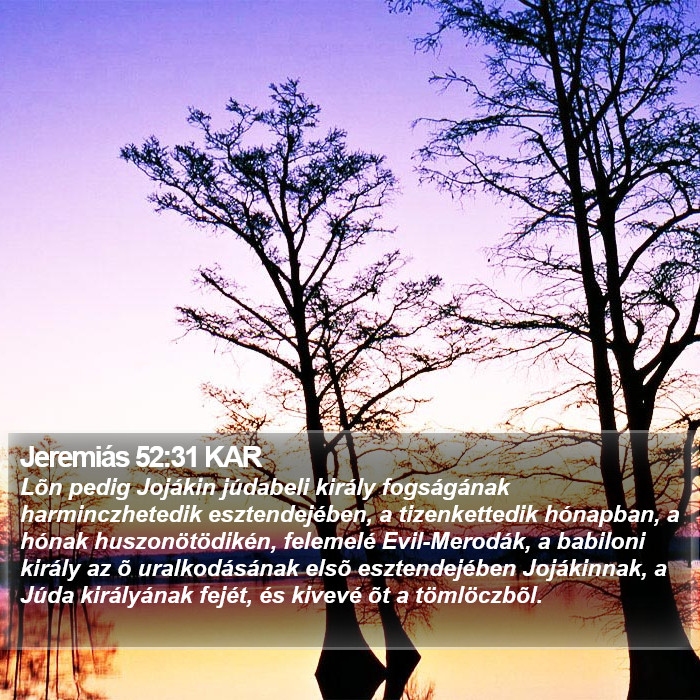 Jeremiás 52:31 KAR Bible Study