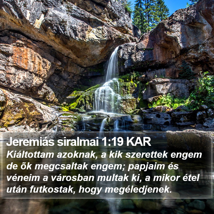 Jeremiás siralmai 1:19 KAR Bible Study