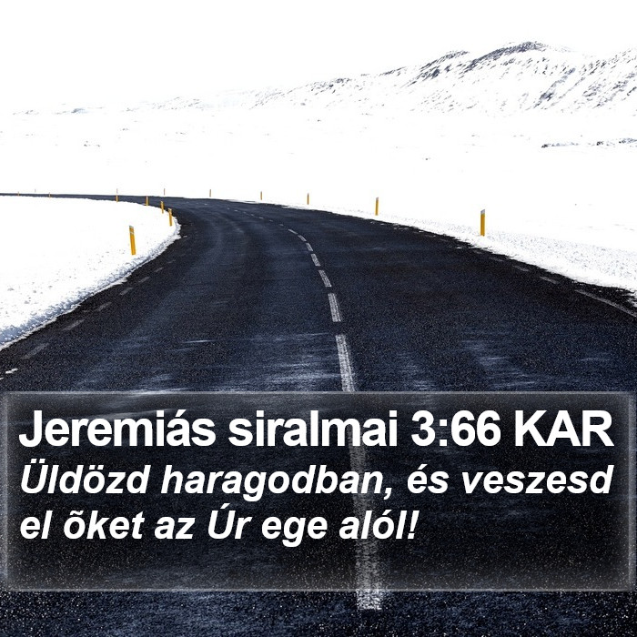 Jeremiás siralmai 3:66 KAR Bible Study