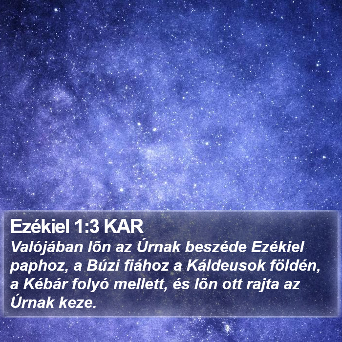 Ezékiel 1:3 KAR Bible Study