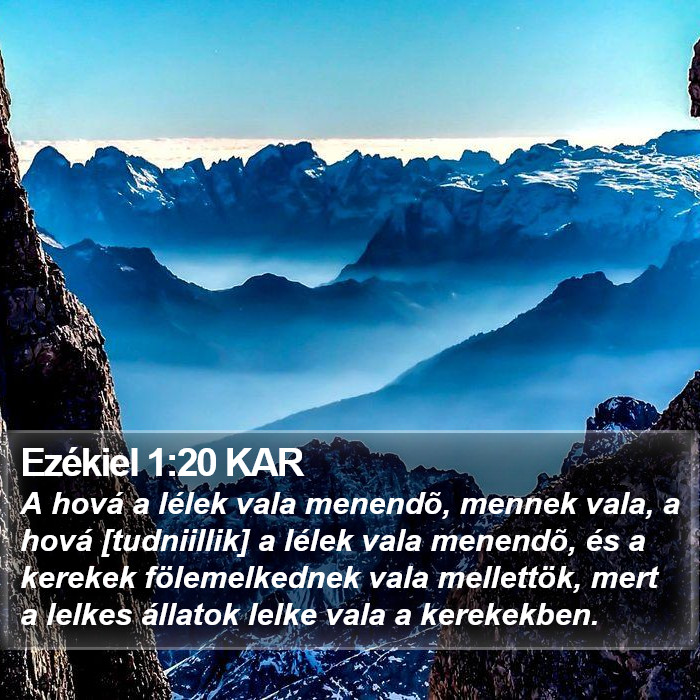 Ezékiel 1:20 KAR Bible Study