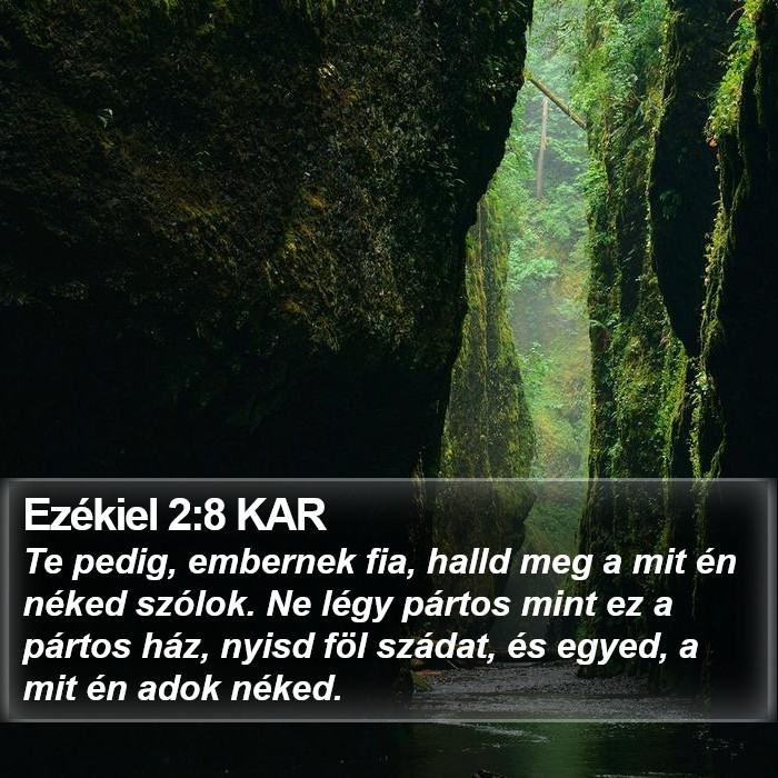 Ezékiel 2:8 KAR Bible Study