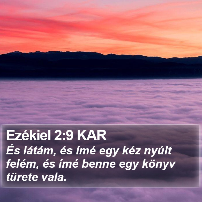 Ezékiel 2:9 KAR Bible Study