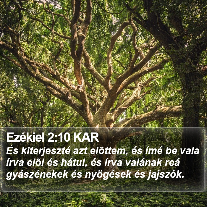 Ezékiel 2:10 KAR Bible Study