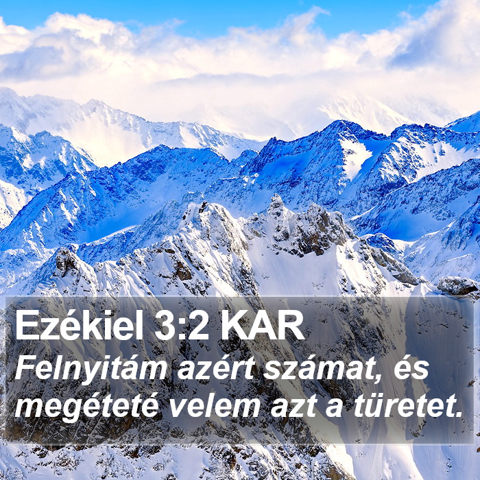 Ezékiel 3:2 KAR Bible Study