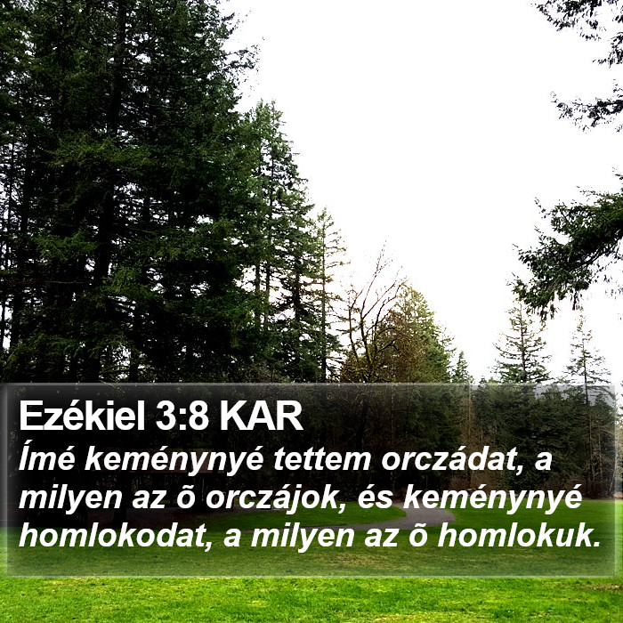 Ezékiel 3:8 KAR Bible Study