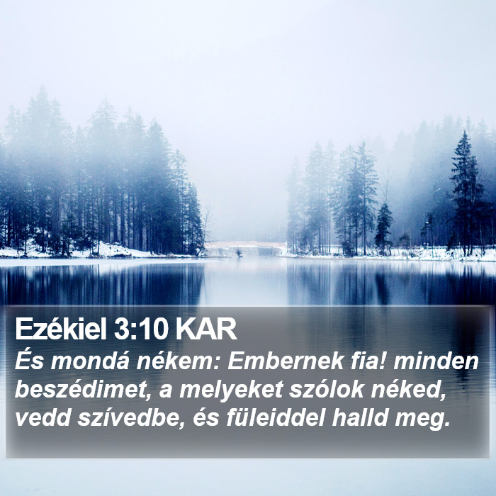 Ezékiel 3:10 KAR Bible Study