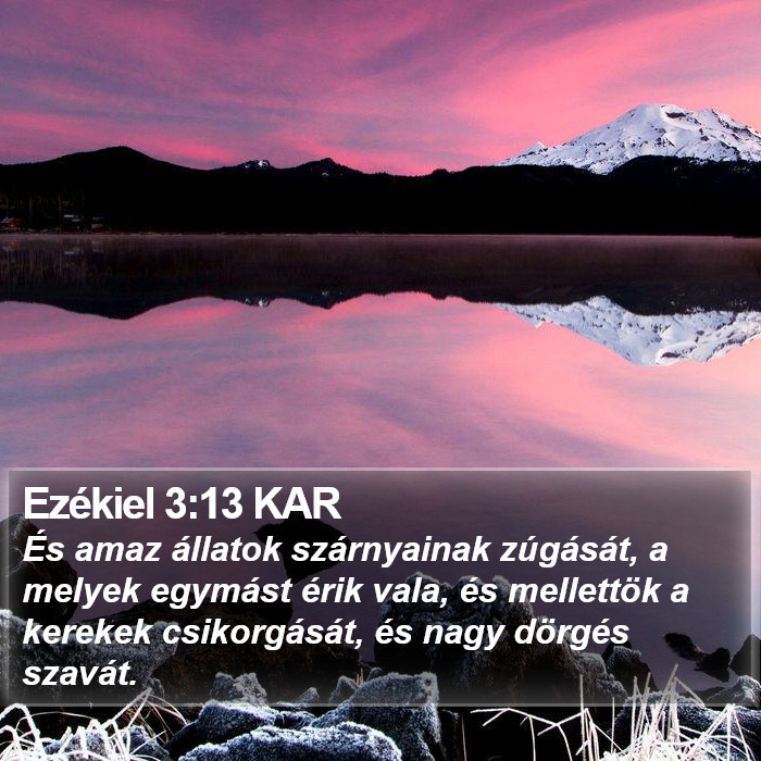 Ezékiel 3:13 KAR Bible Study