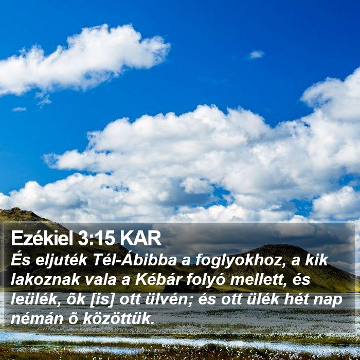 Ezékiel 3:15 KAR Bible Study