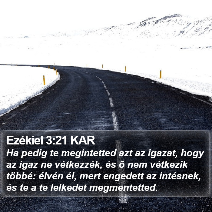 Ezékiel 3:21 KAR Bible Study