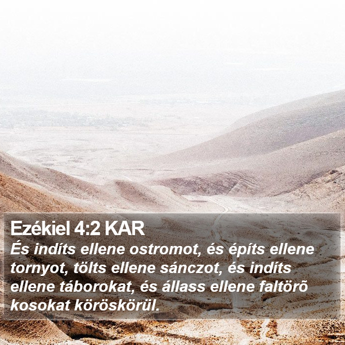 Ezékiel 4:2 KAR Bible Study