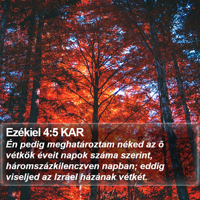 Ezékiel 4:5 KAR Bible Study