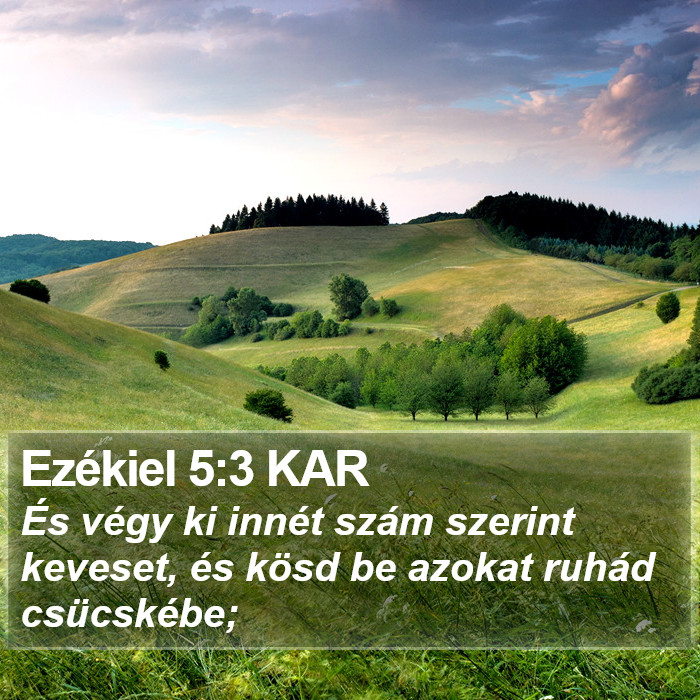 Ezékiel 5:3 KAR Bible Study