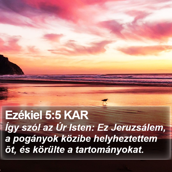 Ezékiel 5:5 KAR Bible Study