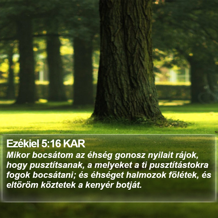 Ezékiel 5:16 KAR Bible Study