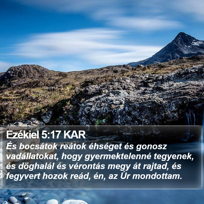 Ezékiel 5:17 KAR Bible Study