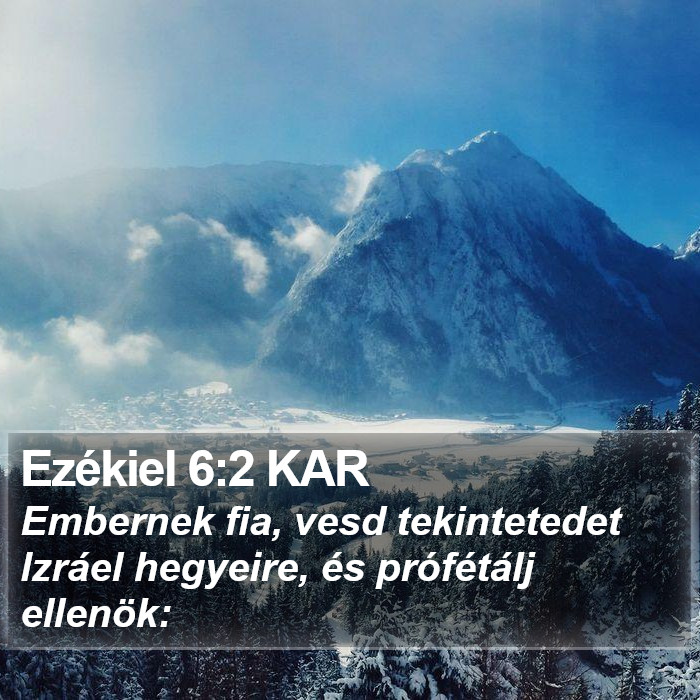 Ezékiel 6:2 KAR Bible Study