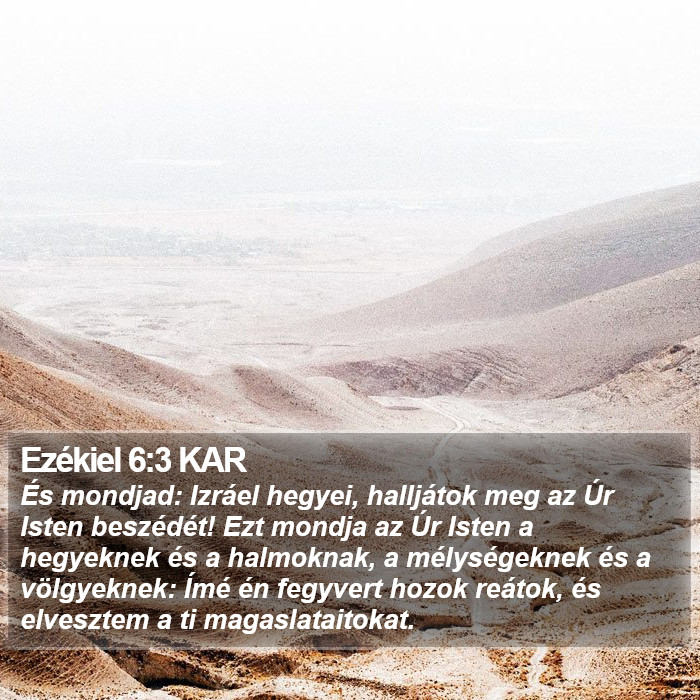 Ezékiel 6:3 KAR Bible Study