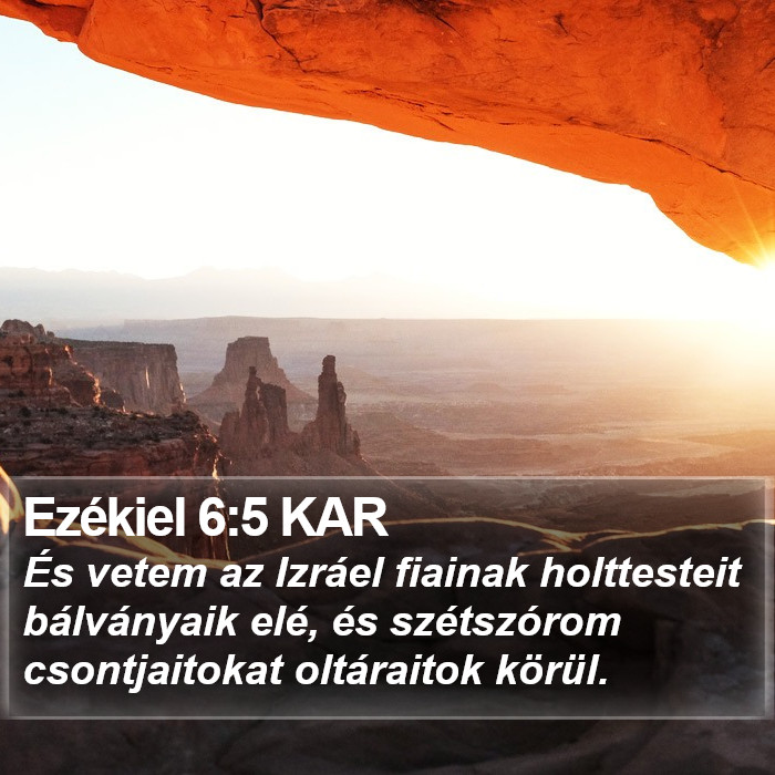 Ezékiel 6:5 KAR Bible Study