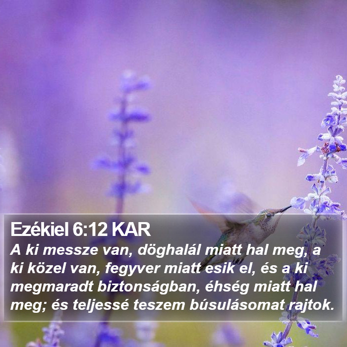 Ezékiel 6:12 KAR Bible Study