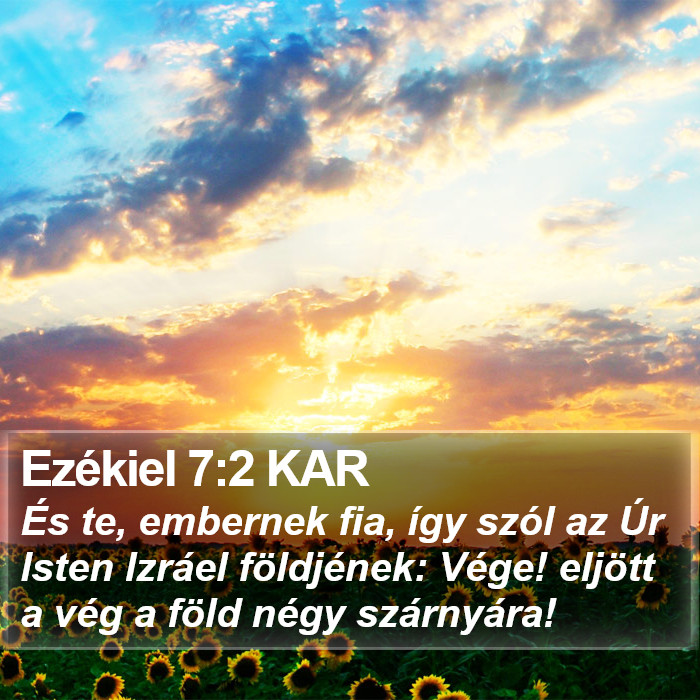 Ezékiel 7:2 KAR Bible Study