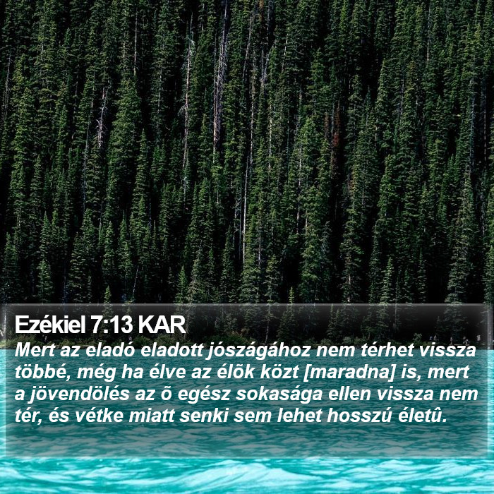 Ezékiel 7:13 KAR Bible Study