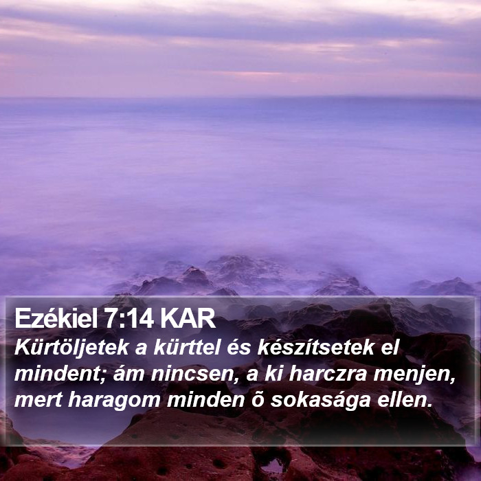 Ezékiel 7:14 KAR Bible Study