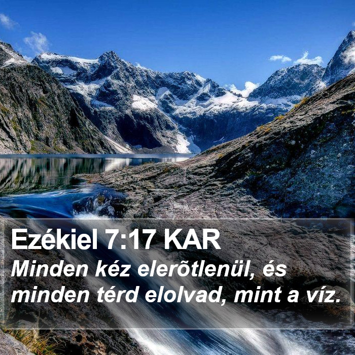 Ezékiel 7:17 KAR Bible Study