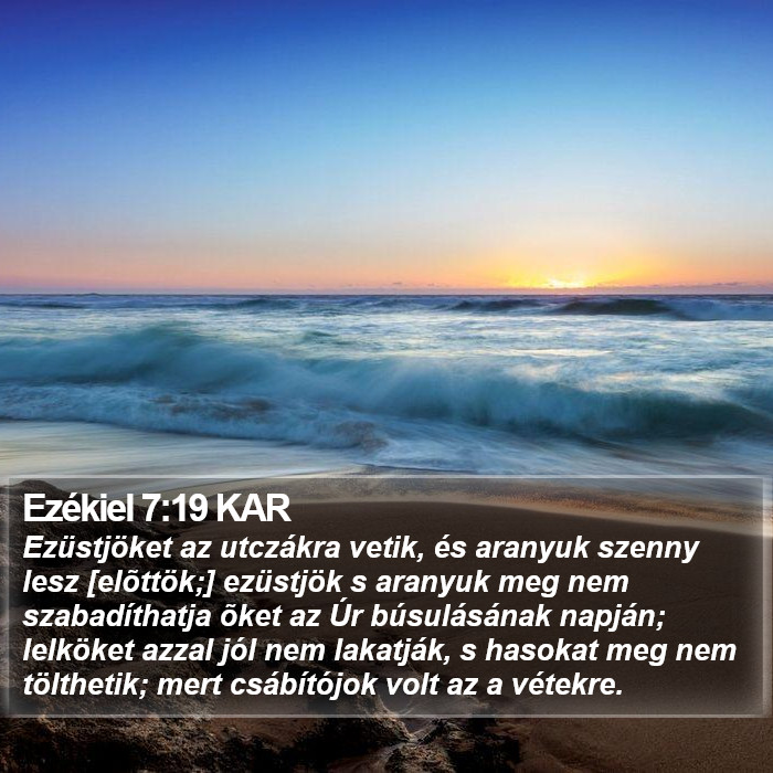 Ezékiel 7:19 KAR Bible Study