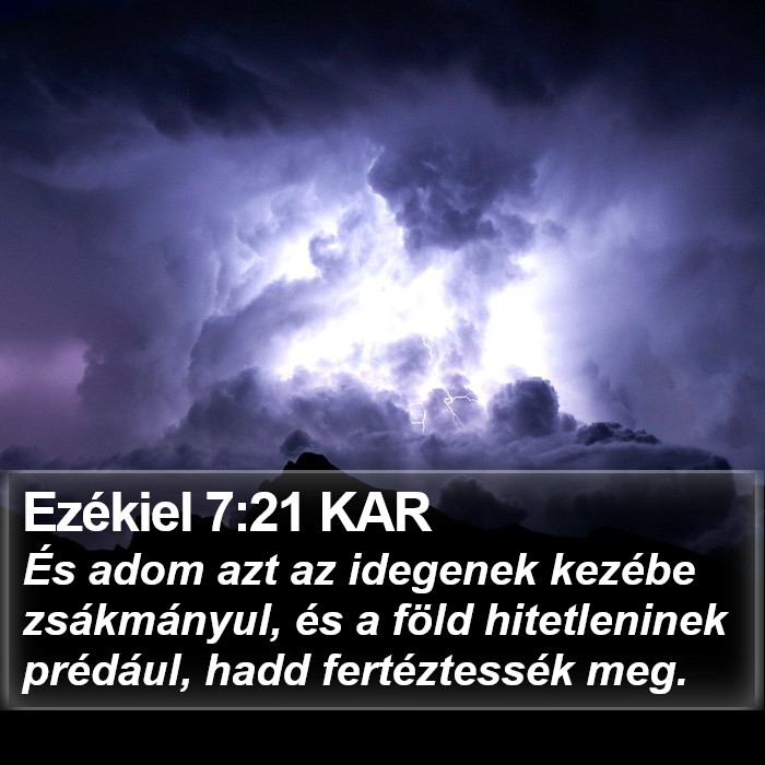 Ezékiel 7:21 KAR Bible Study