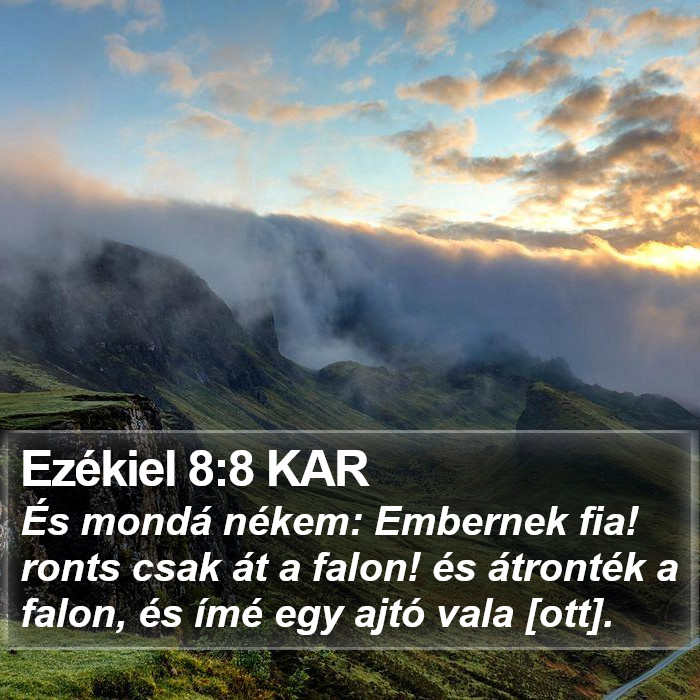 Ezékiel 8:8 KAR Bible Study