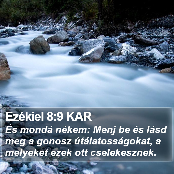 Ezékiel 8:9 KAR Bible Study