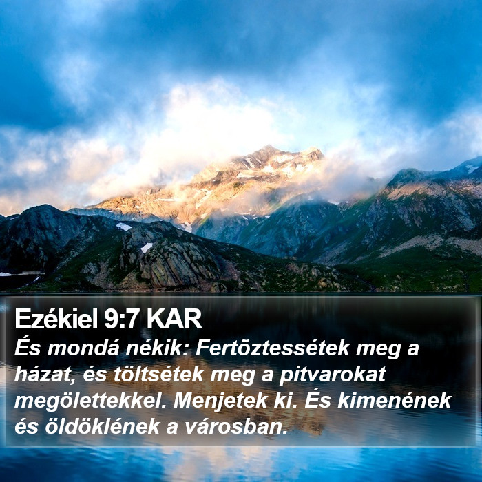 Ezékiel 9:7 KAR Bible Study