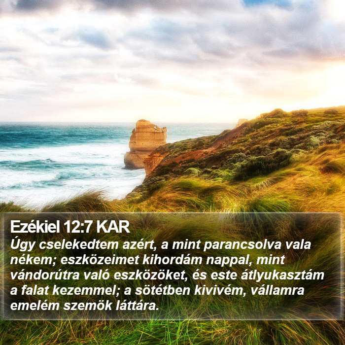 Ezékiel 12:7 KAR Bible Study