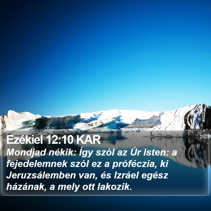 Ezékiel 12:10 KAR Bible Study