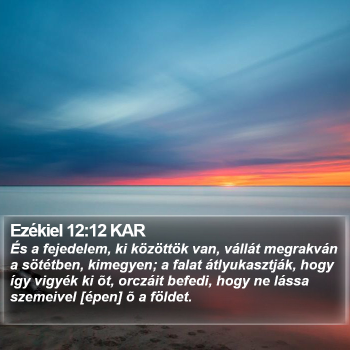 Ezékiel 12:12 KAR Bible Study