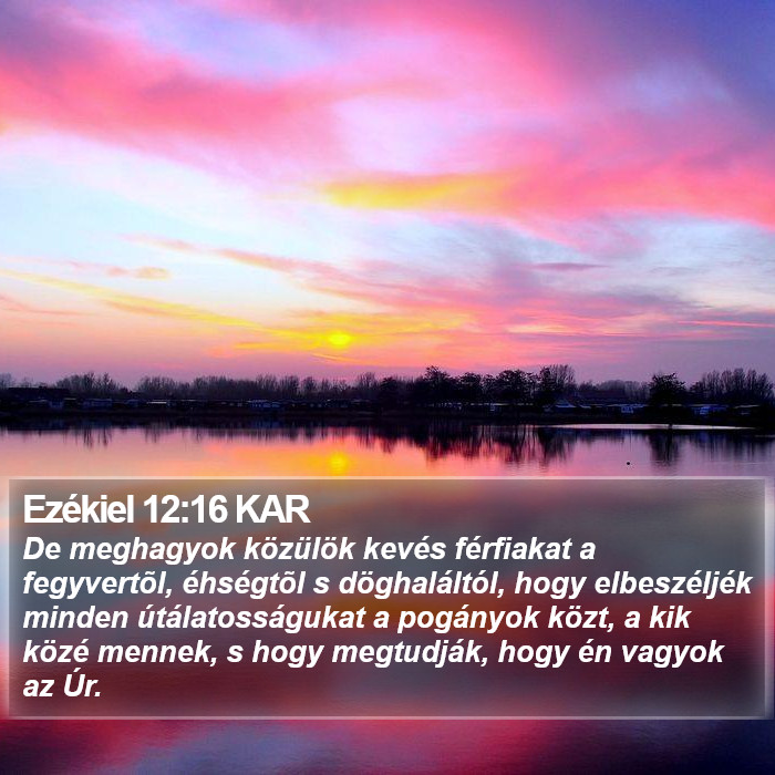 Ezékiel 12:16 KAR Bible Study