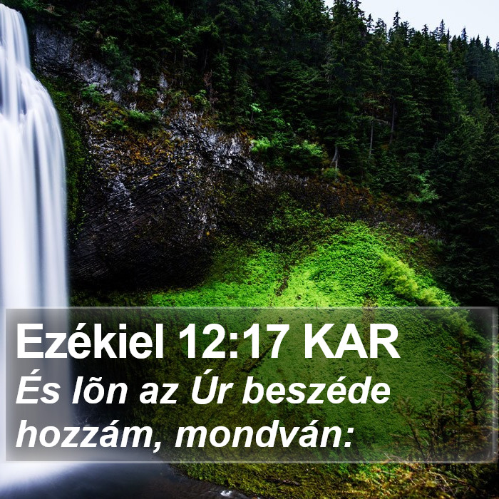 Ezékiel 12:17 KAR Bible Study