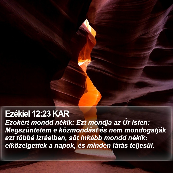 Ezékiel 12:23 KAR Bible Study