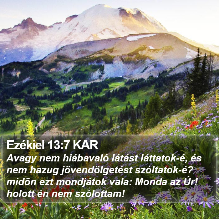 Ezékiel 13:7 KAR Bible Study