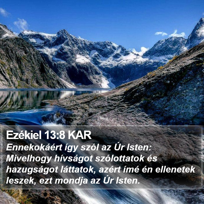 Ezékiel 13:8 KAR Bible Study