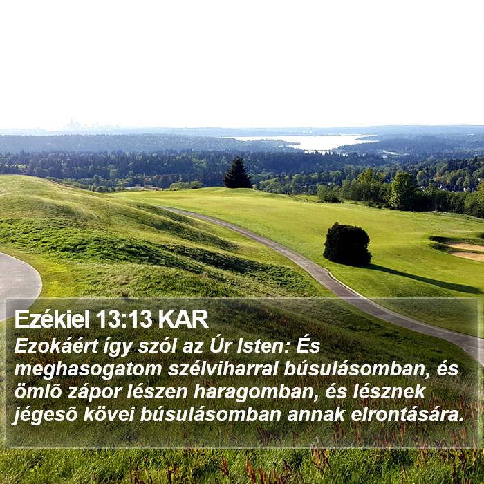 Ezékiel 13:13 KAR Bible Study