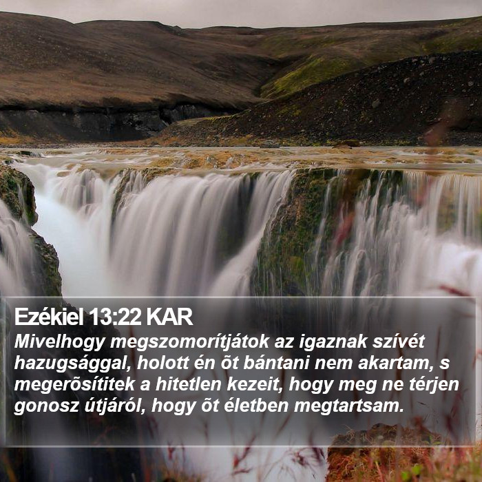 Ezékiel 13:22 KAR Bible Study