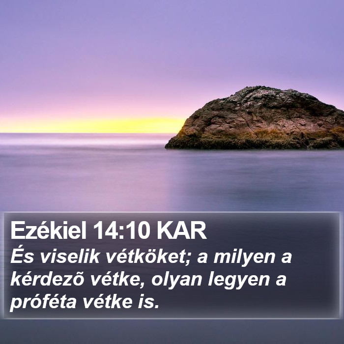 Ezékiel 14:10 KAR Bible Study