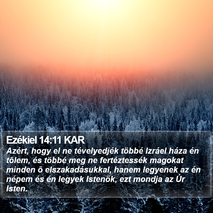 Ezékiel 14:11 KAR Bible Study