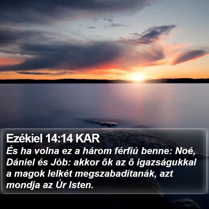 Ezékiel 14:14 KAR Bible Study