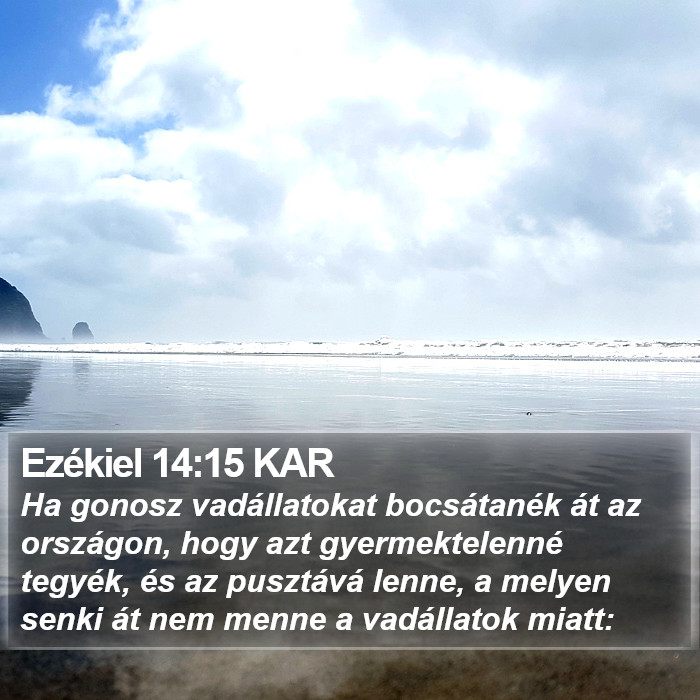 Ezékiel 14:15 KAR Bible Study
