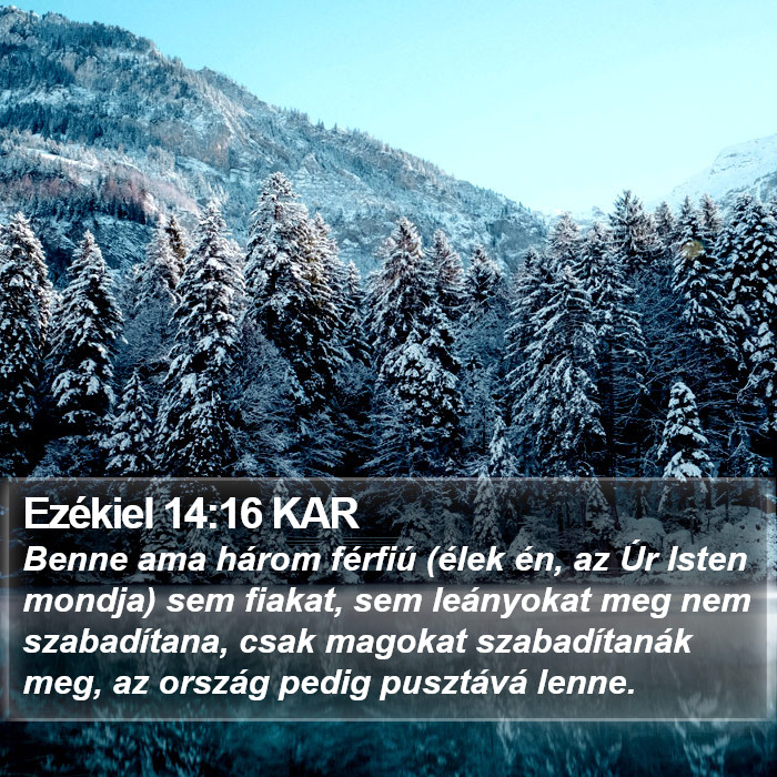 Ezékiel 14:16 KAR Bible Study