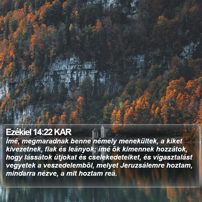 Ezékiel 14:22 KAR Bible Study